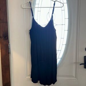 nwot ARKNIOK Romper Sleeveless Strap Loose Adjustable Black Romper Womens Size S